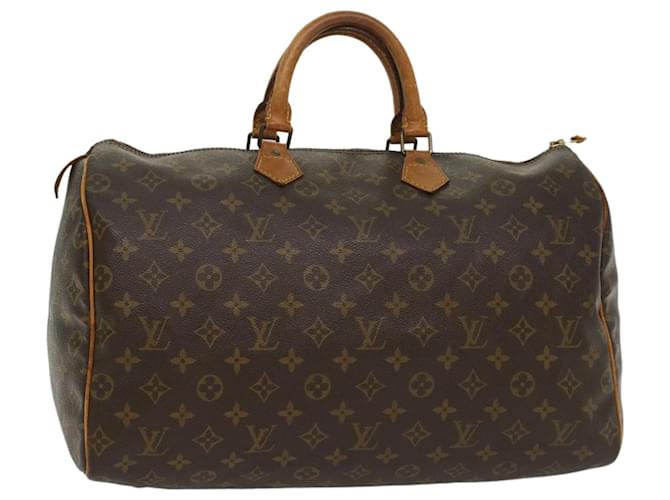 Louis Vuitton Monogram Speedy 40 Hand Bag M41522 LV Auth ar10209 Cloth  ref.1079752