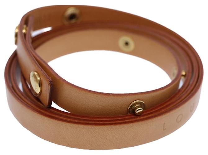 LOUIS VUITTON Adjustable Shoulder Strap For Pochette Florentine Auth am5017 Beige Leather  ref.1079865