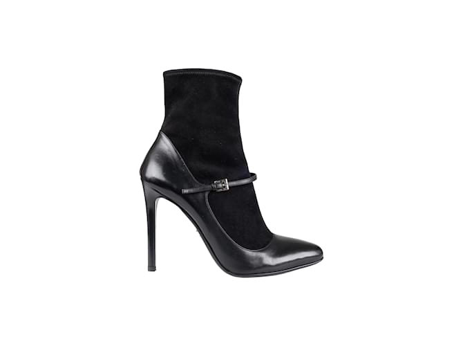 Prada Suede Sock Boots with Strap Black  ref.1079872