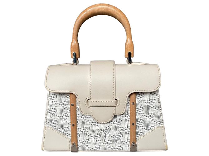 Goyard Saigon Mini Sac à main blanc cuir
