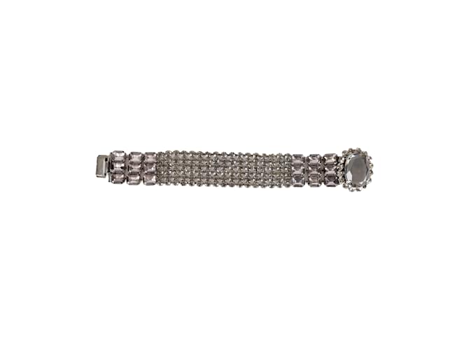 Miu Miu Rhinestone Multi-layer Bracelet Grey  ref.1080037
