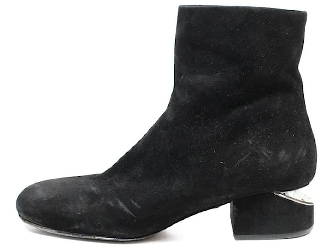 Alexander Wang ankle boots Nero Scamosciato  ref.1080084