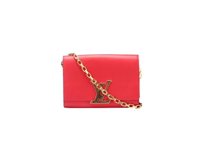 Louis Vuitton Louise Wallet on Chain Red Leather  ref.1080154