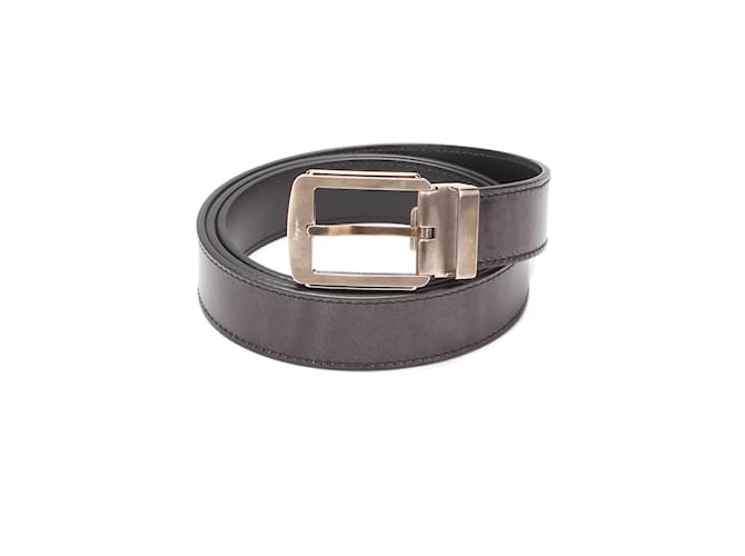 Salvatore Ferragamo Leather Buckle Belt Black Pony-style calfskin  ref.1080173