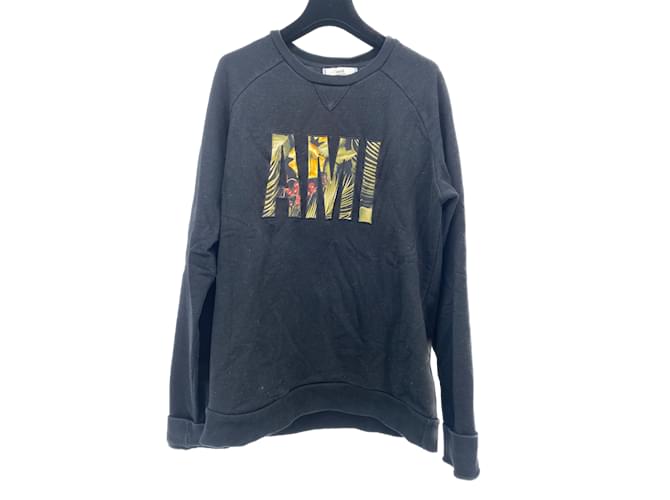 AMI  Knitwear & sweatshirts T.International M Cotton Black  ref.1080195