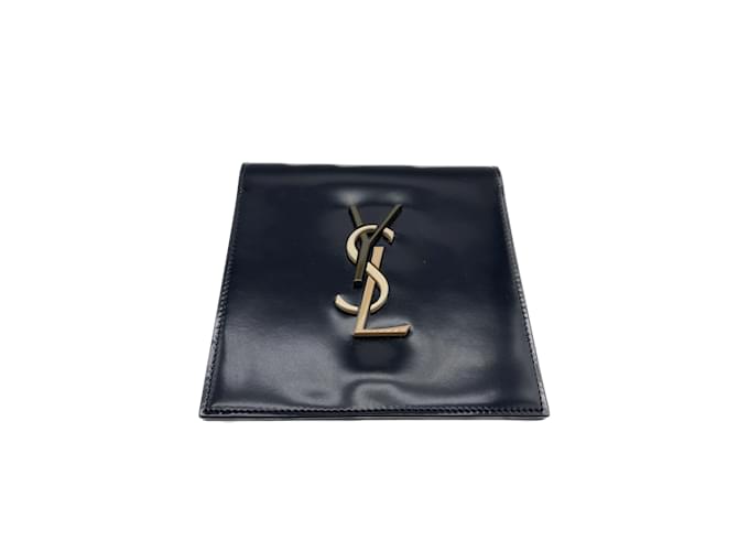 SAINT LAURENT  Clutch bags T.  leather Black  ref.1080208