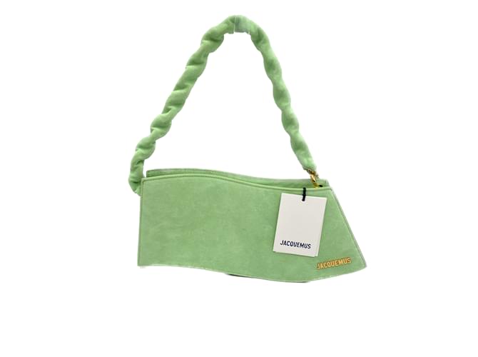 JACQUEMUS  Handbags T.  leather Green  ref.1080236