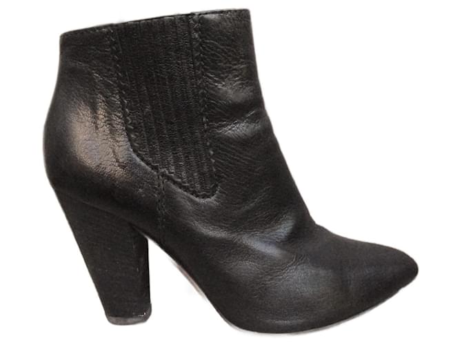 Dolce & Gabbana p ankle boots 40,5 Black Leather  ref.1080260
