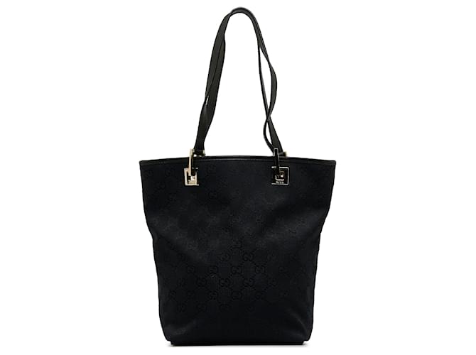 Gucci Black GG Canvas Tote Bag Cloth Cloth  ref.1080315