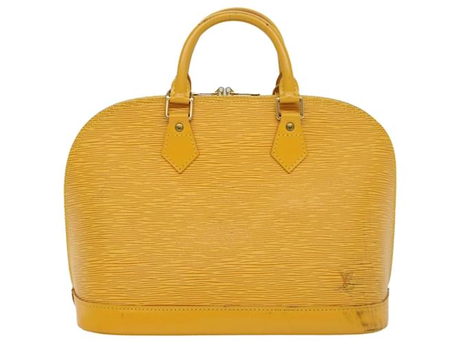 Louis Vuitton Alma Amarelo Couro  ref.1080385