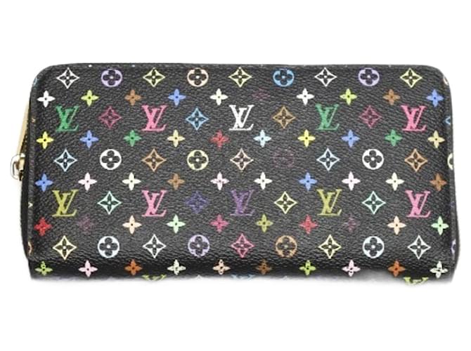 Louis Vuitton Zippy Schwarz Leinwand  ref.1080403