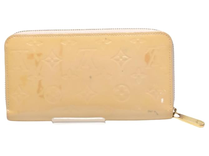 Louis Vuitton Zippy Wallet Cream Patent leather  ref.1080488