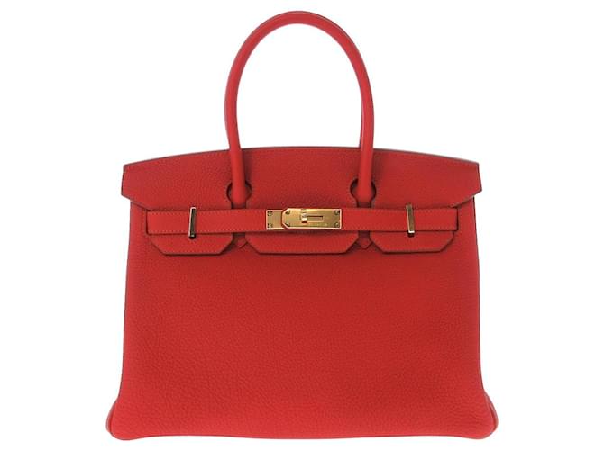 Hermès Birkin 30 Red Leather  ref.1080505