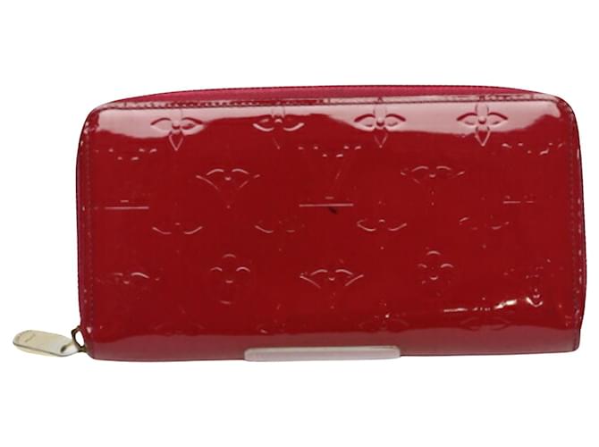 Portafoglio Zippy Louis Vuitton Rosso Pelle verniciata  ref.1080560