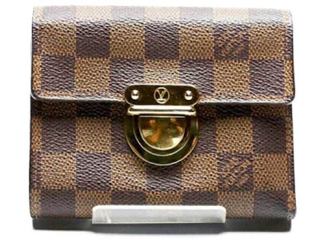 Louis Vuitton Portefeuille Brown Cloth  ref.1080579