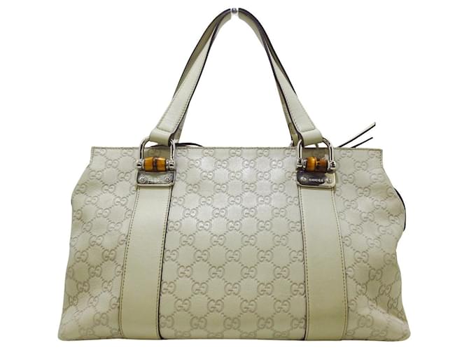 Gucci Shima line White Leather  ref.1080582