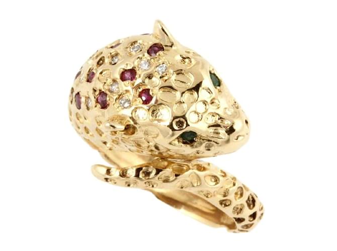 & Other Stories [LuxUness] 18k Gold Panther Ring Metal Ring in Excellent condition Golden  ref.1080616