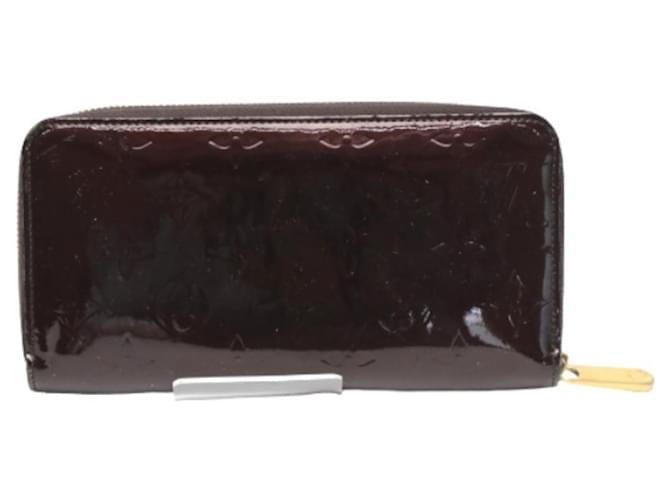 Louis Vuitton Zippy Wallet Cuir vernis Rouge  ref.1080681