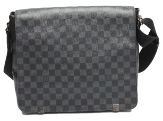 Louis Vuitton District Grigio Tela  ref.1080710