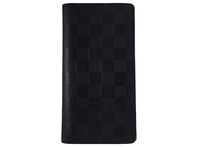 Louis Vuitton Portefeuille Brazza Black Cloth  ref.1080760