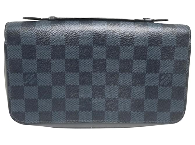 Louis Vuitton Zippy XL Azul marinho Lona  ref.1080810