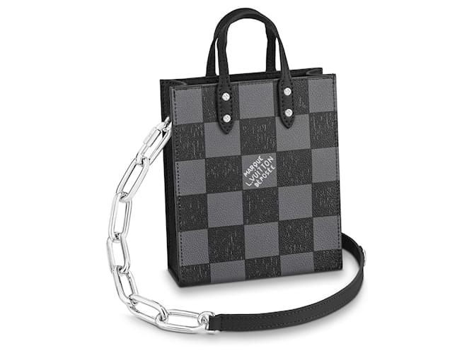 Louis Vuitton LV Sac Plat XS nuevo Negro Cuero  ref.1080823