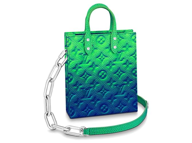 Louis Vuitton LV Sac Plat XS edición limitada Verde Cuero  ref.1080834