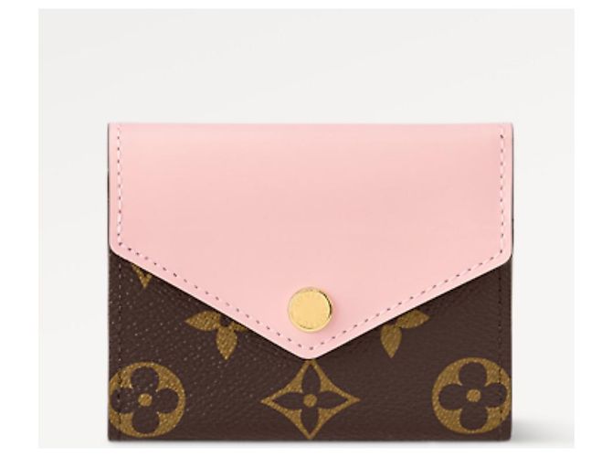 Louis Vuitton Zoe wallet pink mono canvas