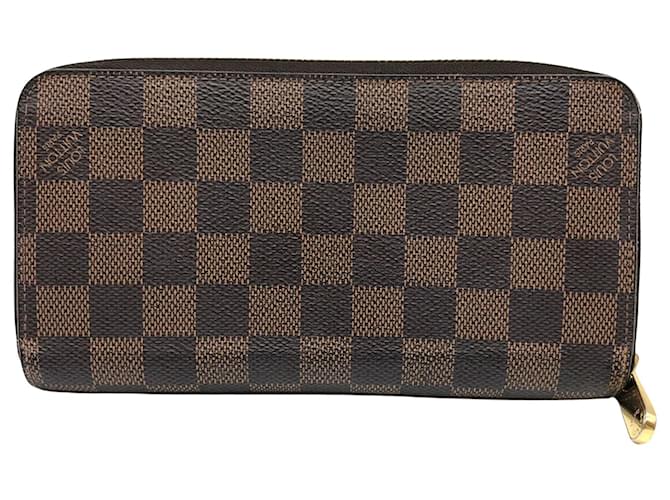 Louis Vuitton Zippy Wallet Brown Cloth  ref.1080886