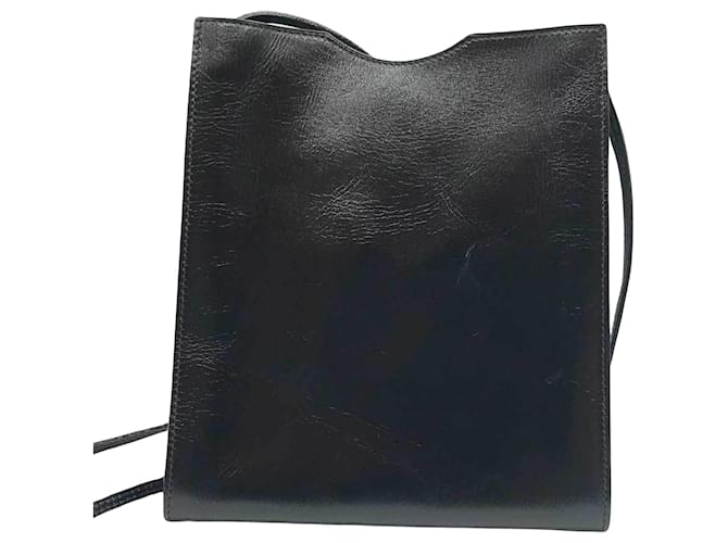 Hermès Onimetou Black Leather  ref.1080891