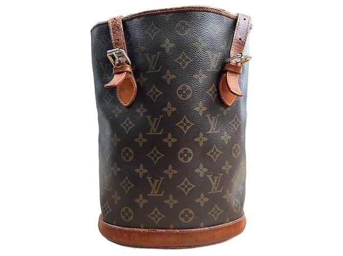 Bucket Sac vintage Louis Vuitton Marron