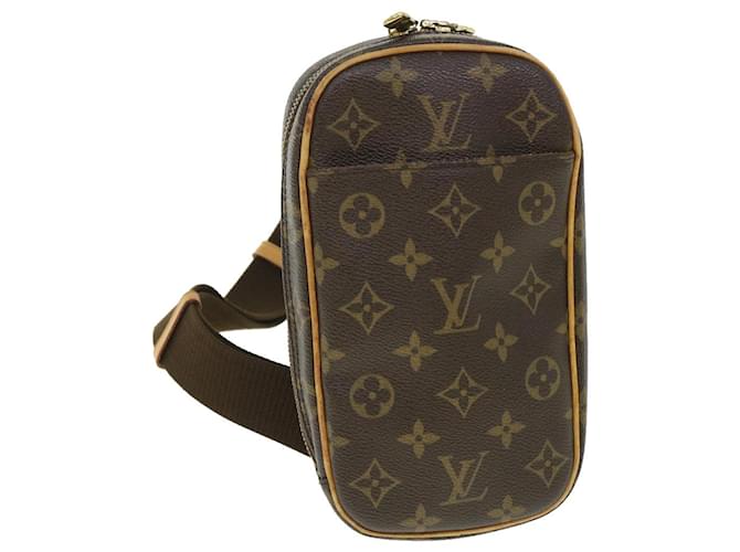 LOUIS VUITTON Monogram Pochette Gange Shoulder Bag M51870 LV Auth 55703 Cloth  ref.1081007