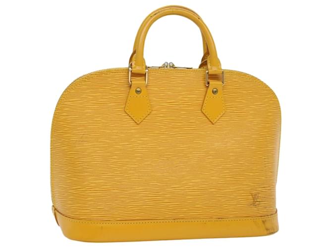 LOUIS VUITTON Epi Alma Hand Bag Tassili Yellow M52149 LV Auth 54590 Leather  ref.1081020