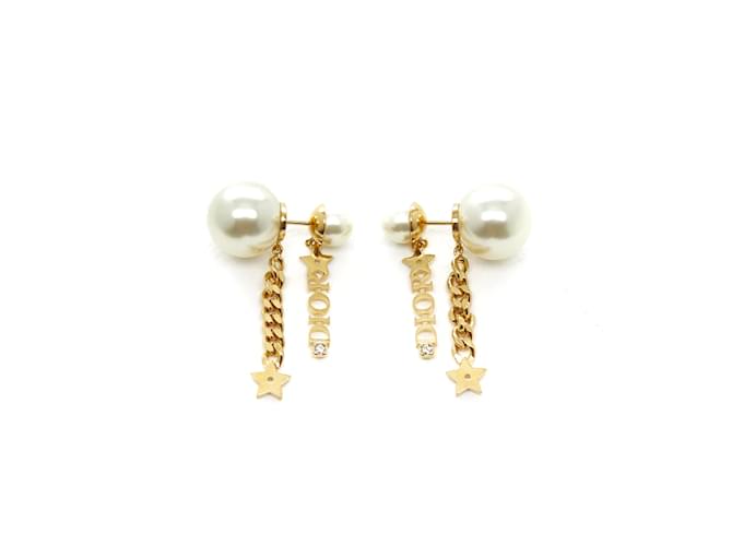 Boucles d'oreilles tribais Dior Dourado Metal  ref.1081262