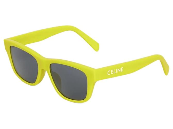 Céline Lunettes de soleil Monochroms Celine Yellow Plastic  ref.1081272