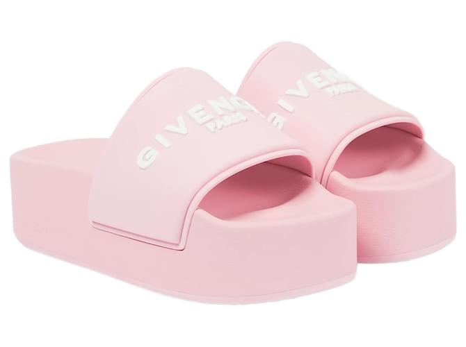 Maultiere Givenchy 38 Pink Gummi  ref.1081276