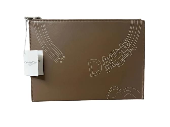 Pochette cuir Dior Leather  ref.1081279