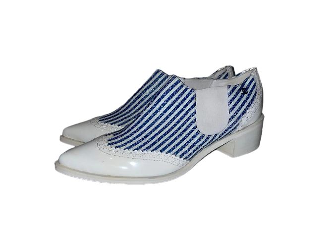 Bajos santiags Chanel 38 Azul