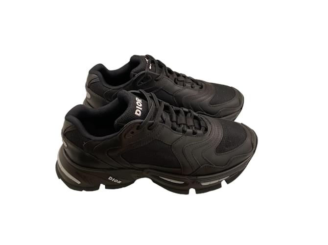 Sneakers Dior CD1 LT cuir noir 39 Black Leather  ref.1081307