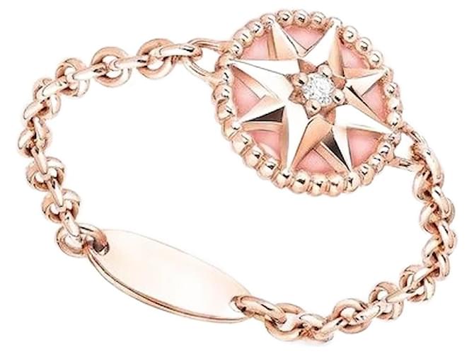 Bague Dior rose des vents 51 Pink Pink gold  ref.1081320