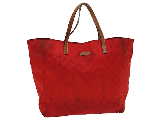 GUCCI GG Canvas Tote Bag Red 282439 auth 54331  ref.1081385