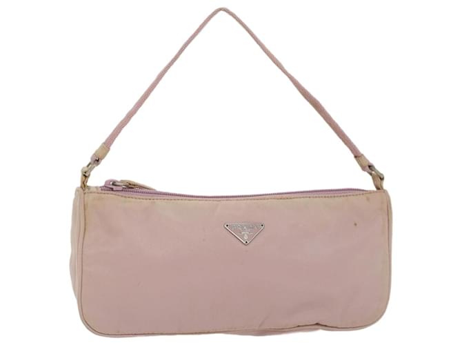 PRADA Accessory Pouch Nylon Pink Auth ar10281  ref.1081386