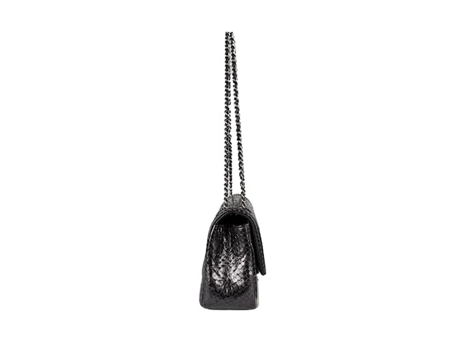 Chanel Python Rock The Corner Flap Bag Black  ref.1081426