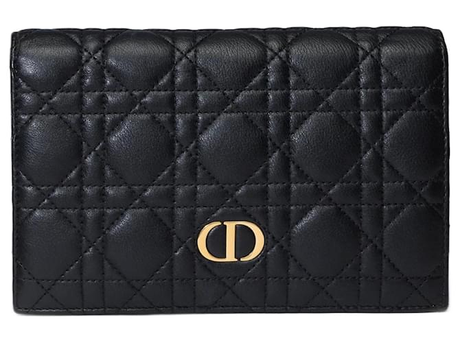 Cannage DIOR Accessory in Black Leather - 101504  ref.1081428