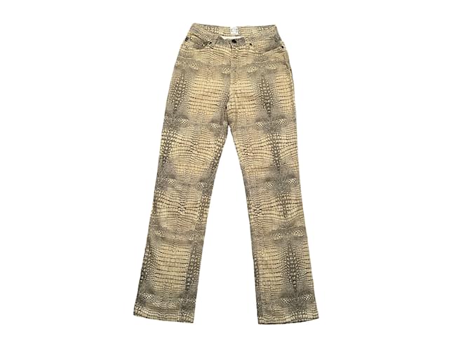 パンツ ROBERTO CAVALLI Women Straight Pants QWJ233 DAG3400504 BEIGE Roberto Cavalli Trousers - Beige - Women | QWJ233DAG3400504