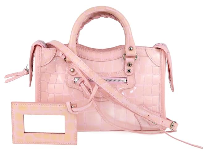 Balenciaga pink discount mini city