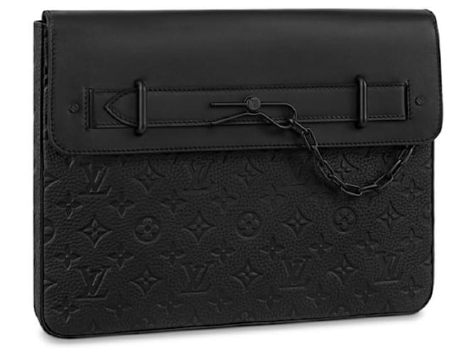 Louis Vuitton LV Pochette steamer new Black Leather  ref.1081585