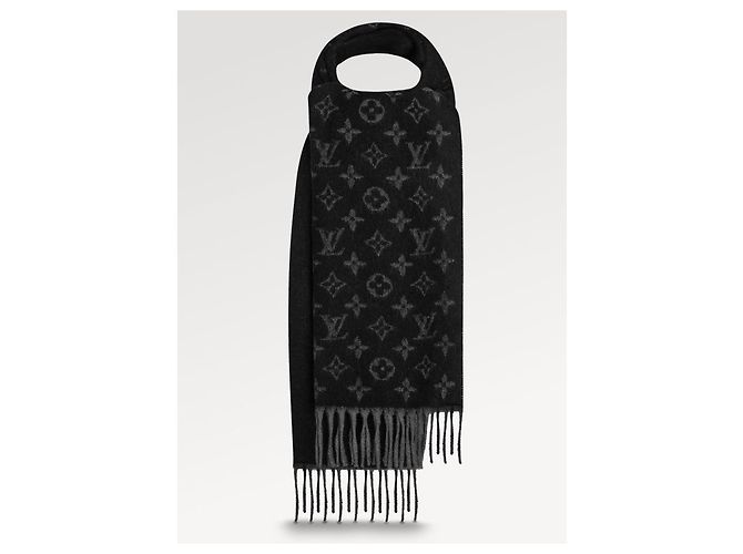 Louis Vuitton Sciarpa con monogramma LV nuova Nero 