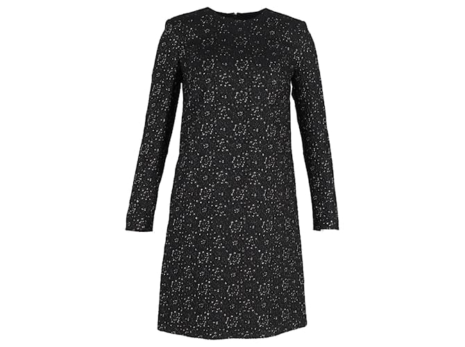 Escada Dehrea Metallic Jacquard Dress in Black Polyester  ref.1081628