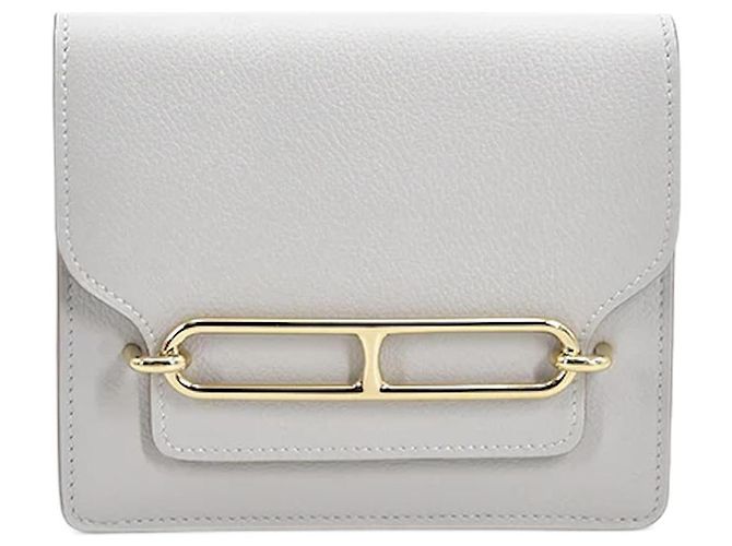 Hermès Evercolor Mini Sac Roulis 18 White